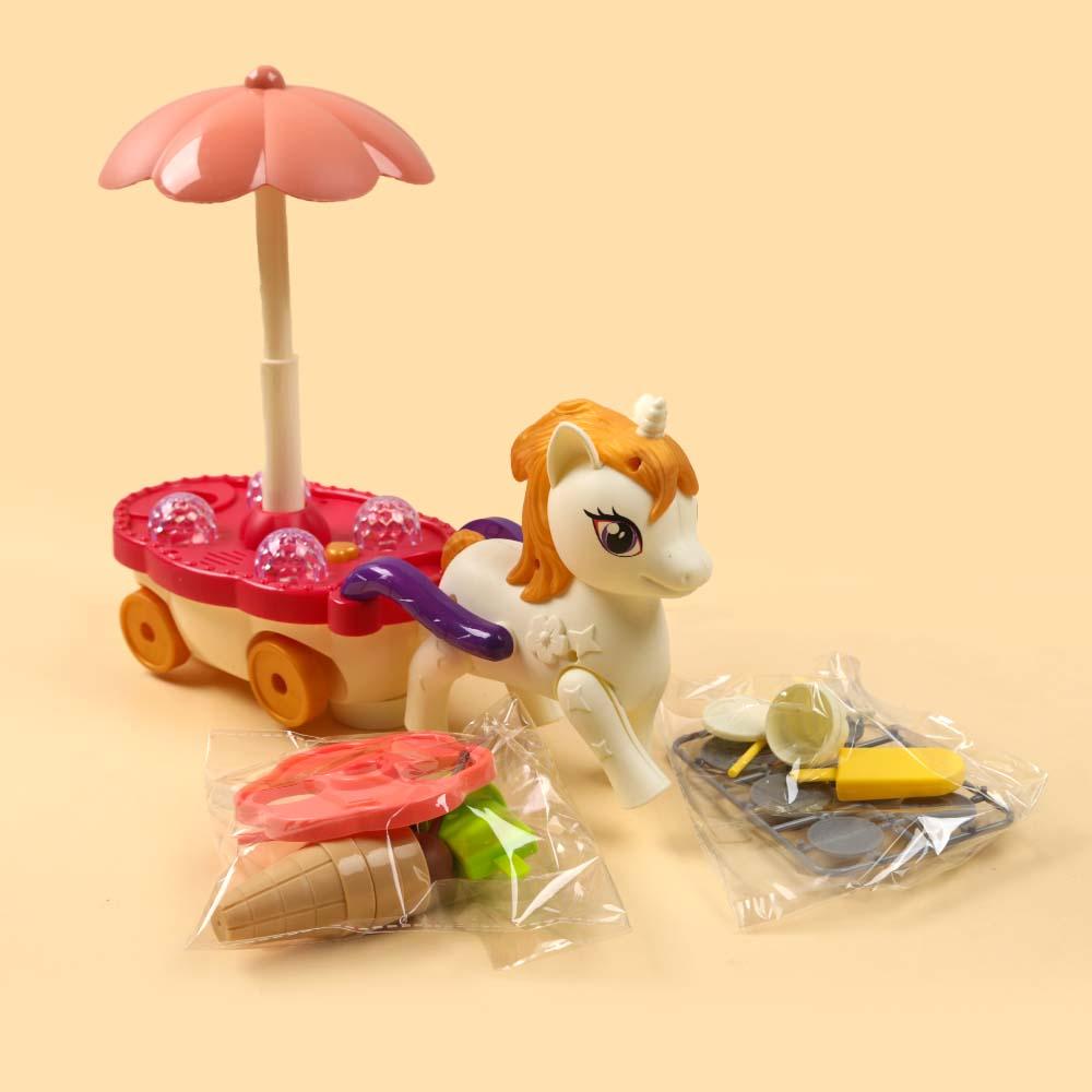 Sweet Candy Cart Carriage For Kids 13 PCS (B/O 922)